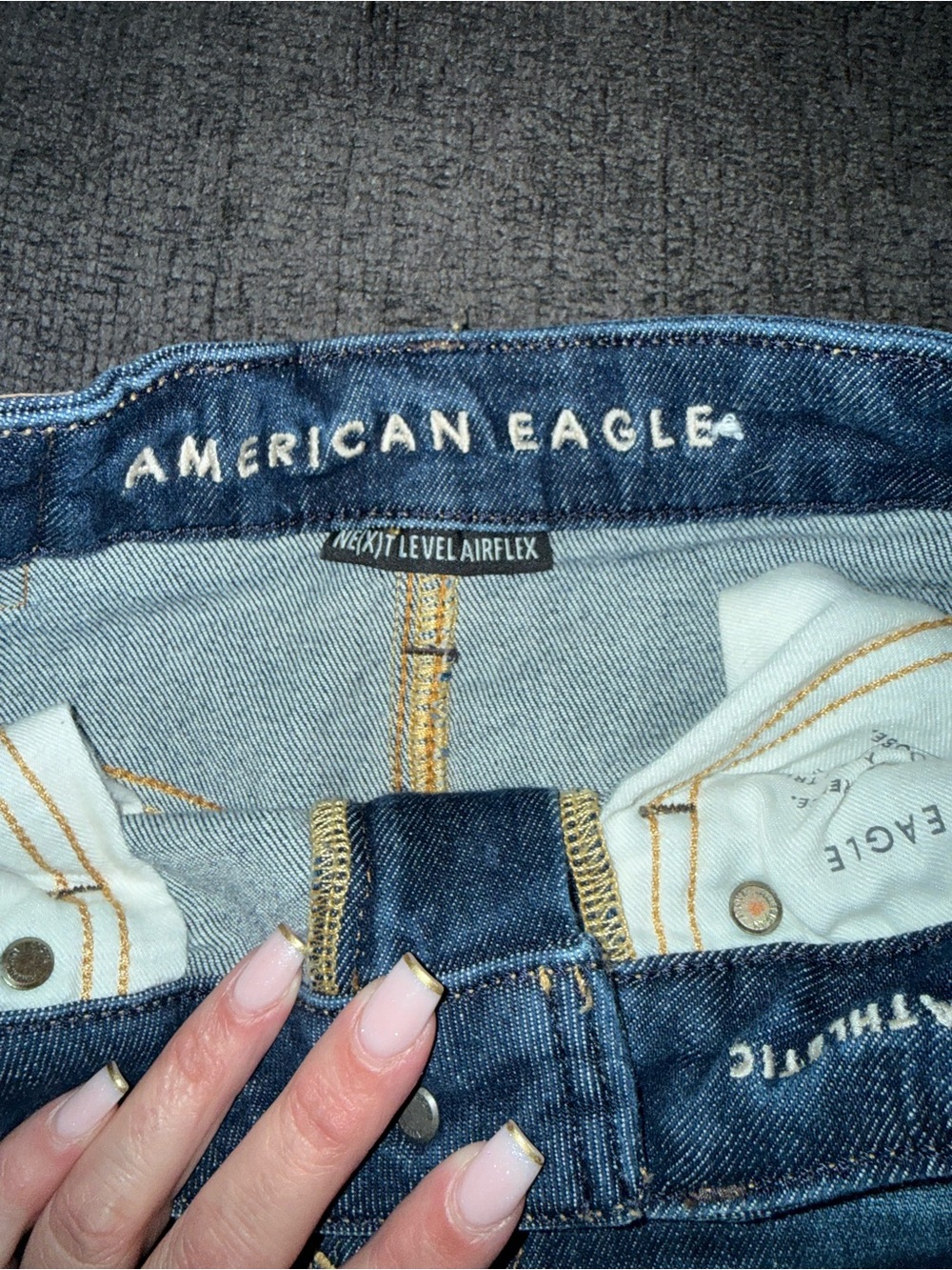 American Eagle Next Level AirFlex Distressed Bermuda Shorts Size 26 Jorts - Picture 9 of 10